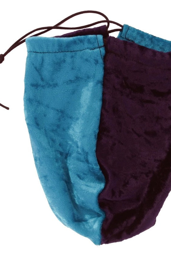 dice bag purple turquoise