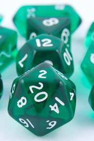 Translucent Hybrid Dice Green