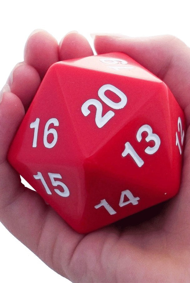 Giant D20 Red Dice