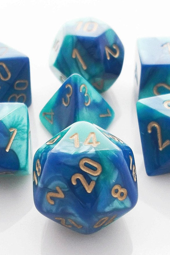Gemini Dice Blue Teal