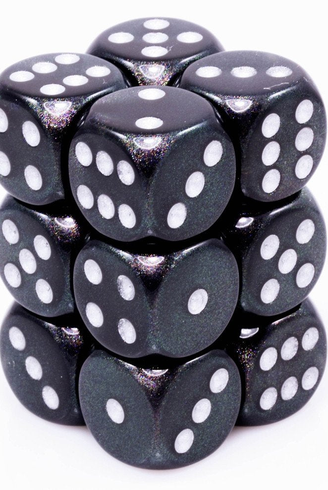 Borealis Dice Smoke Black D6