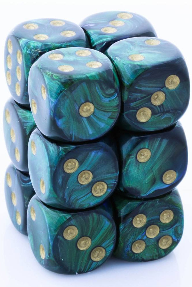 Scarab Dice d6 Jade Green