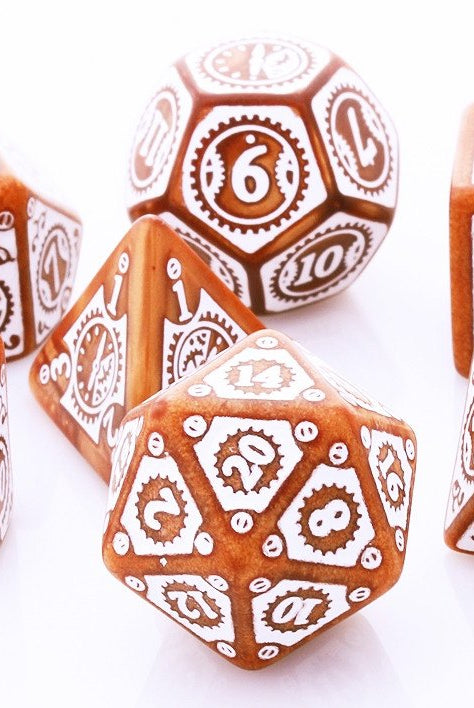 Steampunk Dice Clockwork Caramel