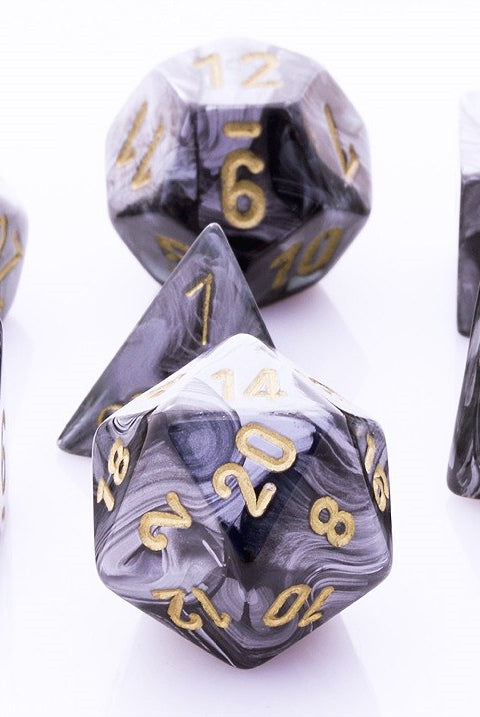 Lustrous Dice Black