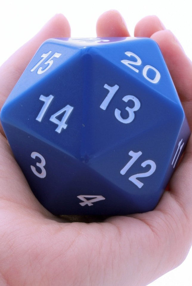Giant D20 Blue Dice
