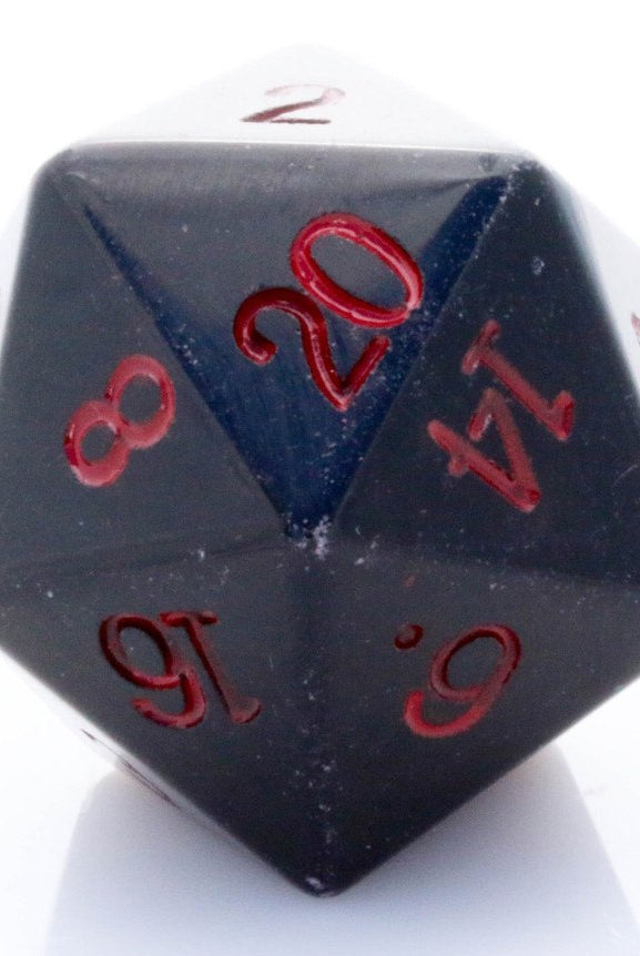 Dwarven Stones D20 Obsidian