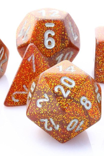 Glitter Dice Gold