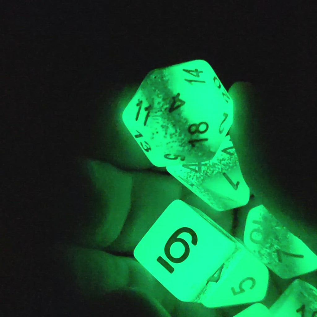 Hungry Ghost DnD Dice Glow in the Dark