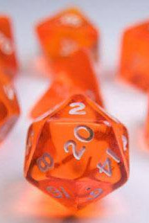 Translucent Dice Orange