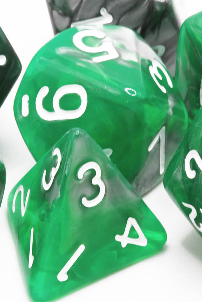 Emerald DnD Dice