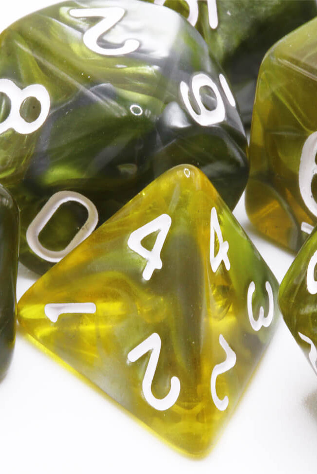 DnD Peridot Dice