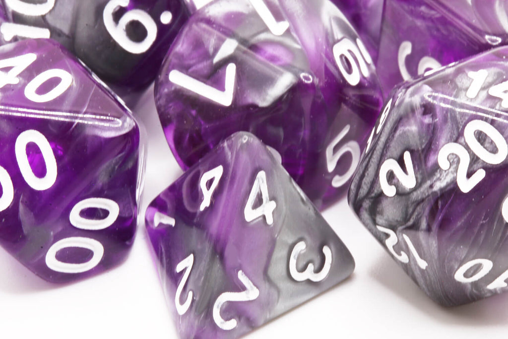 Amethyst Roleplaying Dice