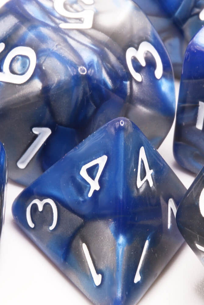 Sapphire TTRPG Dice