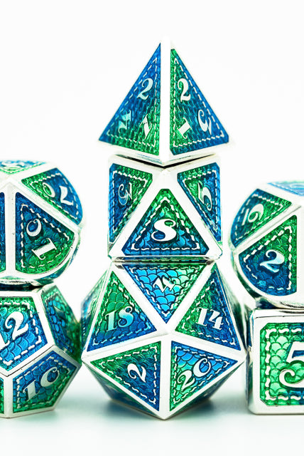 Mermaid Metal Dice For D&D
