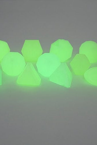 Gamescience Dice Glow Green 12 Piece Set