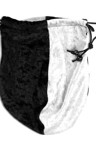 dice bag black white
