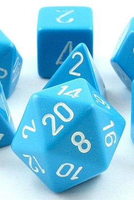 Opaque Dice Light Blue