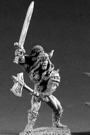 Reaper Miniatures King Angus Stormhand Barbarian 2247 RPG 25mm Mini