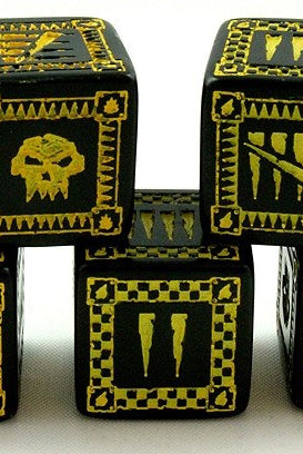 Orc Dice Black D6