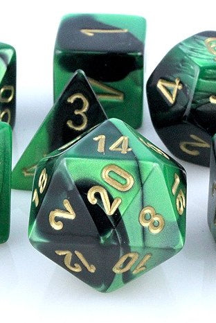 Gemini Dice Black Green