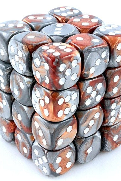 Gemini Dice Mini d6 Copper Steel