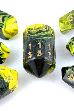 Oblivion Dice Crystal Yellow