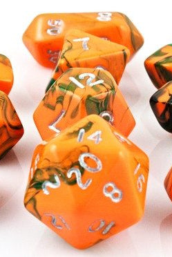 Toxic Hybrid Dice Orange Green