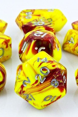 Toxic Hybrid Dice Yellow Red
