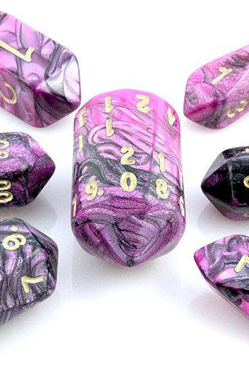 Toxic Crystal Dice Pink Black