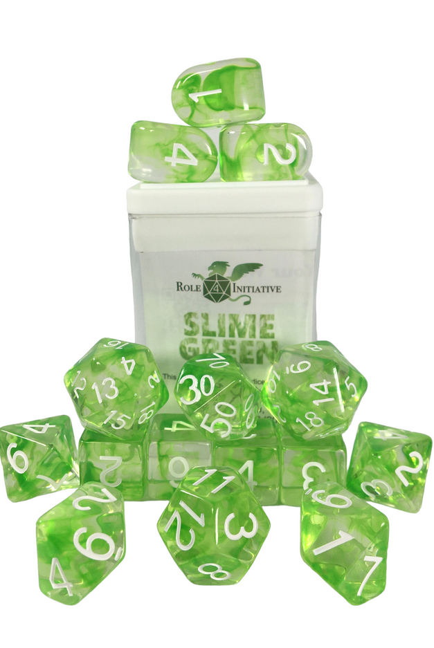 15 piece Diffusion Dice (Slime Green)