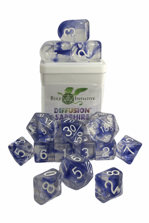 15 piece Diffusion Dice (Sapphire)
