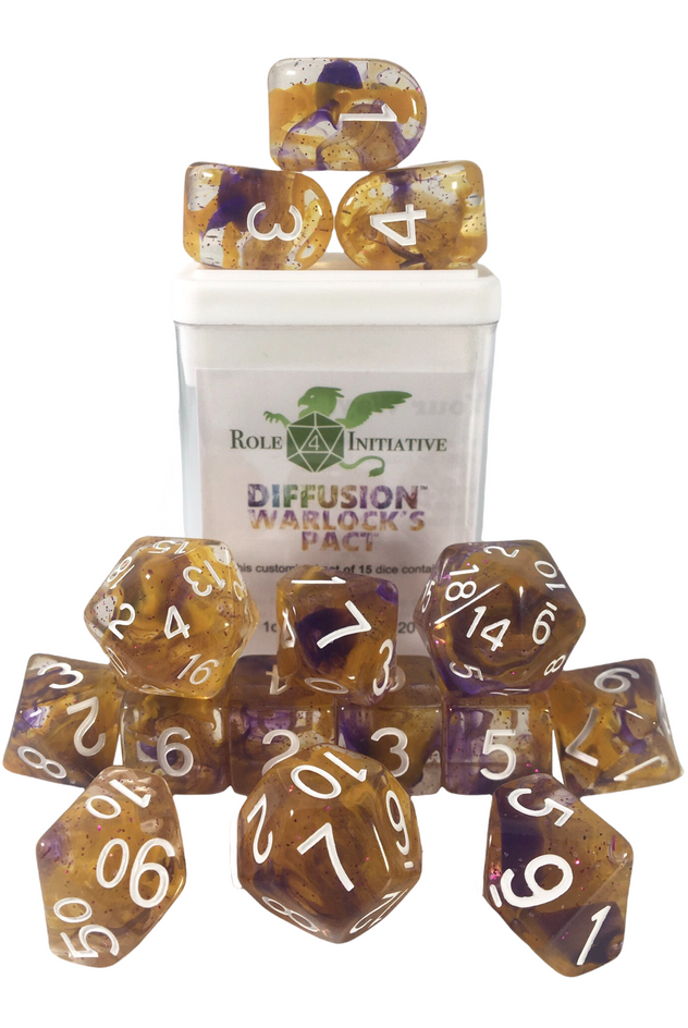 15 piece set Diffusion Dice (Warlock's Pact)