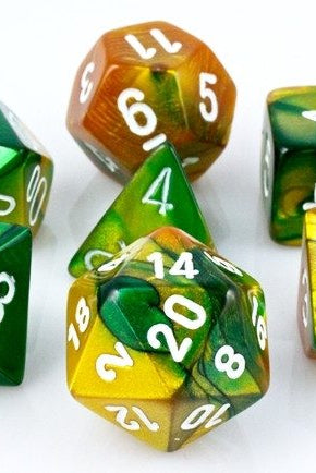Gemini Dice Green Gold