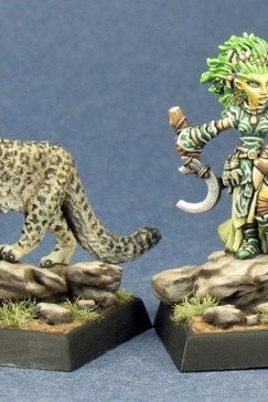 Pathfinder Miniatures Gnome Druid and Familiar 60020 Minis