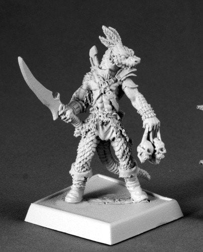 Pathfinder Miniatures Serpentfolk Warrior 60074