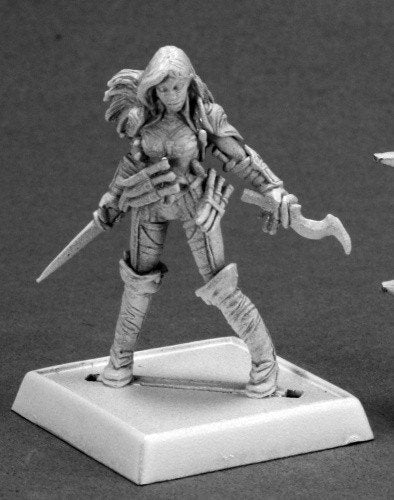 Reaper Miniatures Olivia figure painted as White Mage