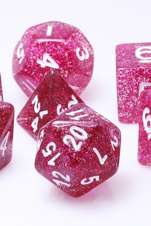 Glitter Dice Purple