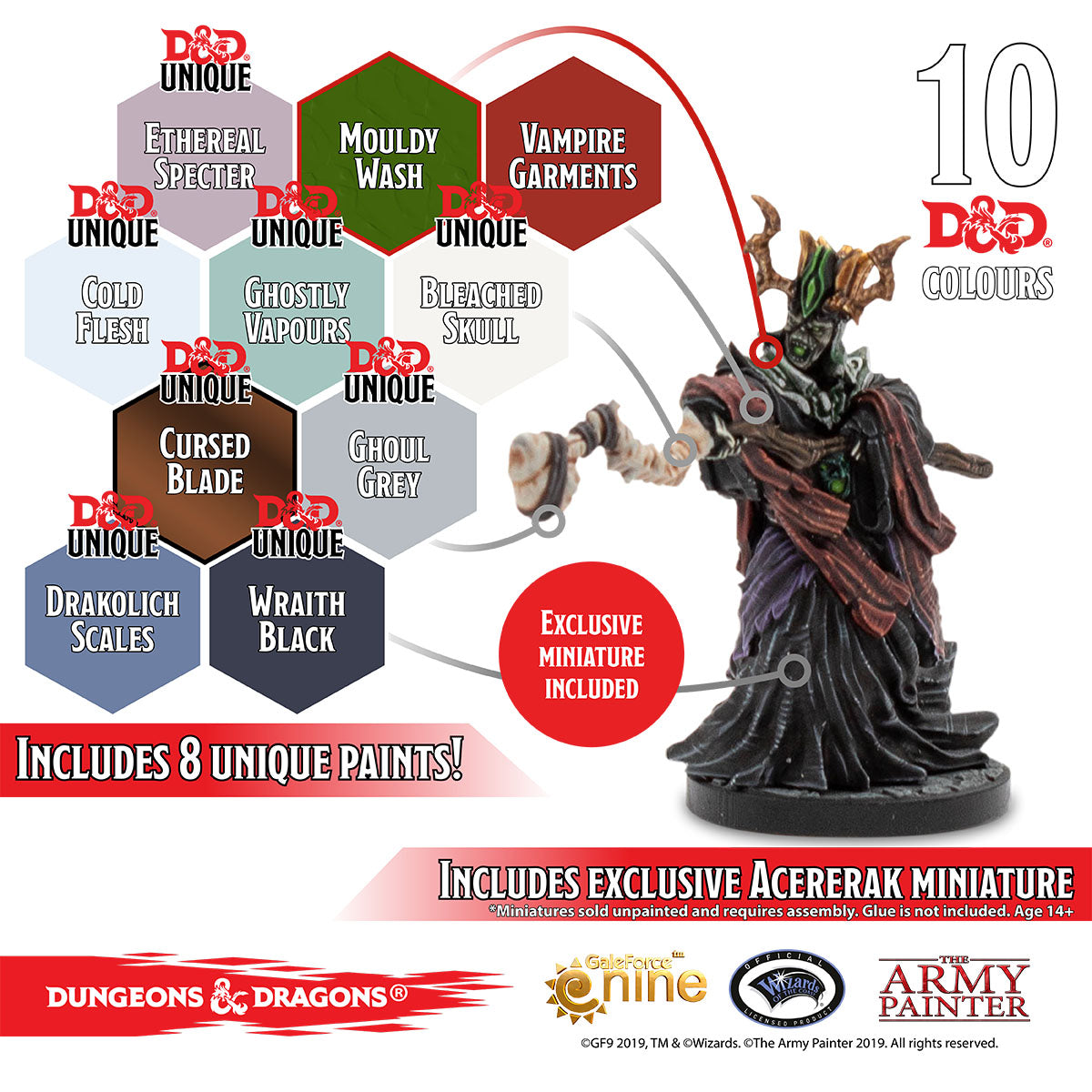 D&D Undead Miniatures Paint Set 2