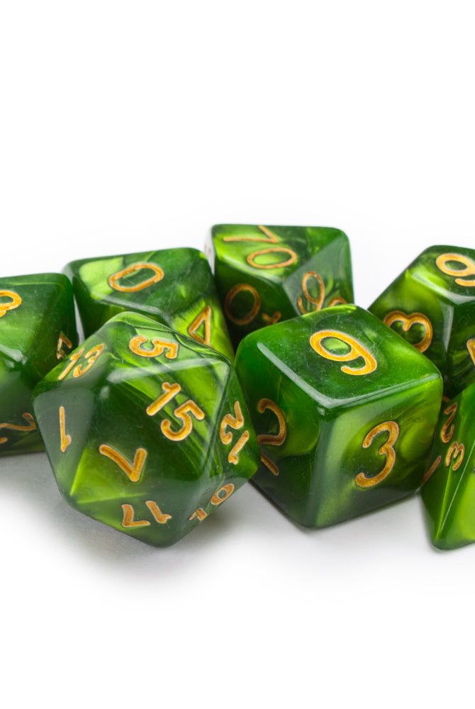 D&D Jade Oil dice