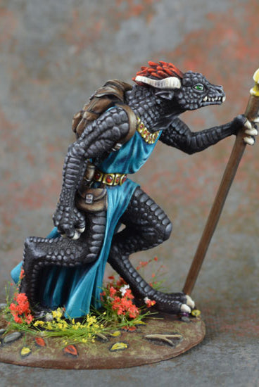 Marching Mage Dragonborn Miniature 3