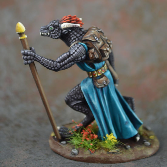 Marching Mage Dragonborn Miniature 5