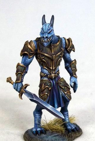 D&D Miniatures Dragonborn Paladin Fighter