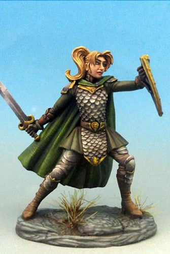 RPG Miniatures Female Fighter