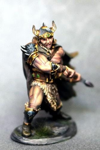 D&D Miniatures Barbarian With Battle Axe