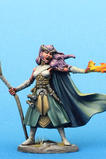 Hellkin Tiefling Miniature Mage