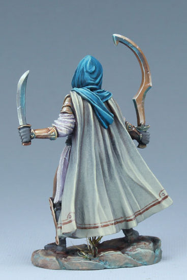 Dual wield eastern warrior miniature