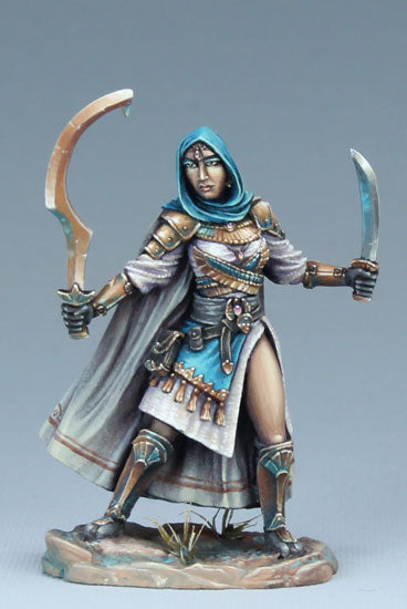 D&D miniature female warrior