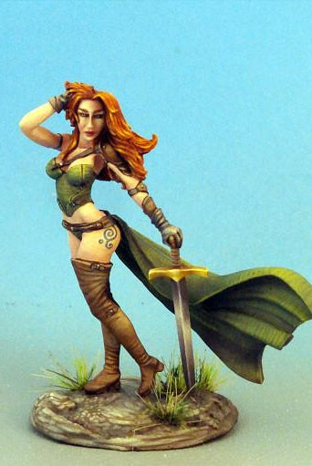 RPG Miniatures Cool Female Fighter