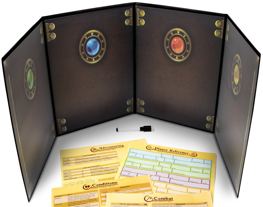 The Master's Tome Customizable DM Screen (Black)