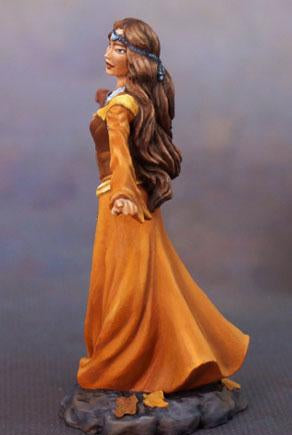 DSM7635 Female Bard With Harp